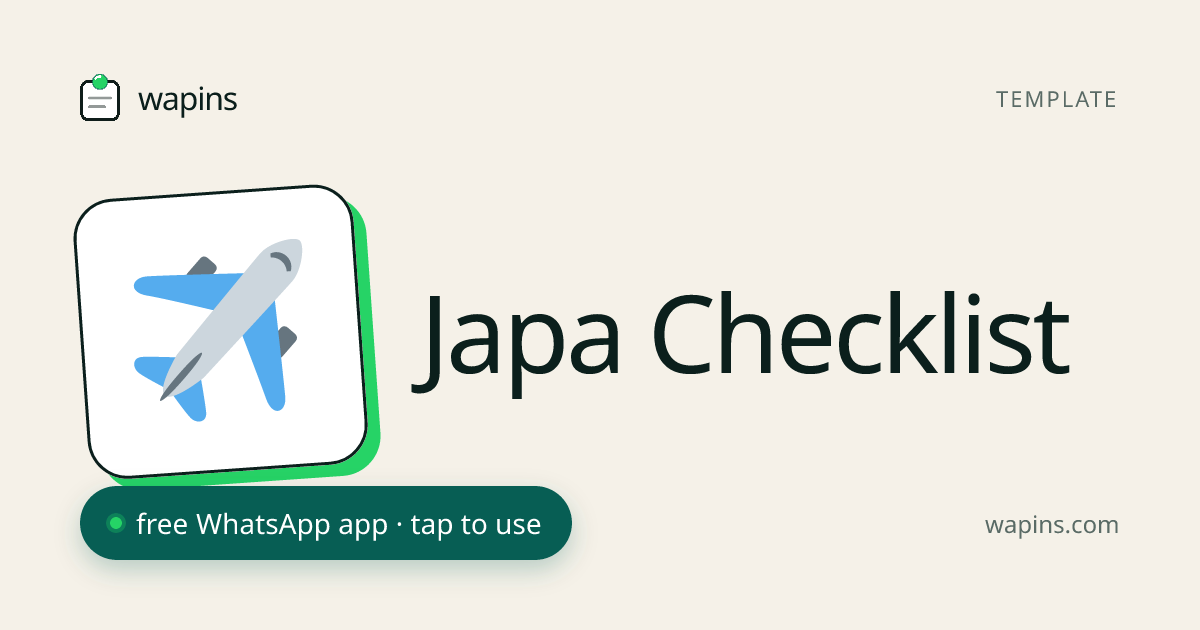 Japa Checklist for WhatsApp — Complete Relocation Prep from Nigeria ...